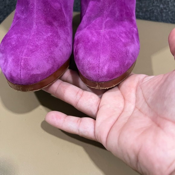 Sergio rossi velvet purple boots size 37 - Picture 12 of 16